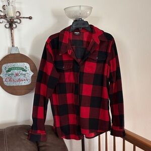 Eddie Bauer Red and Black Plaid Shirt(unisex)